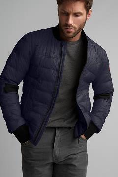 Chamarras Canada Goose Hombre Mexico - Dunham Chaqueta De Plumas Azul Marino LK6904723